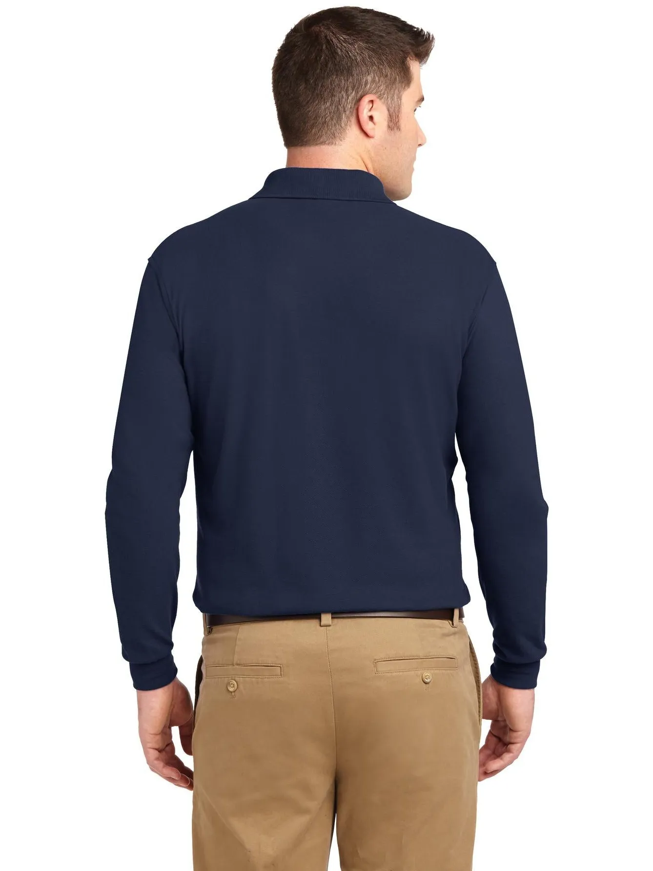 Port Authority Silk Touch Long Sleeve Polo