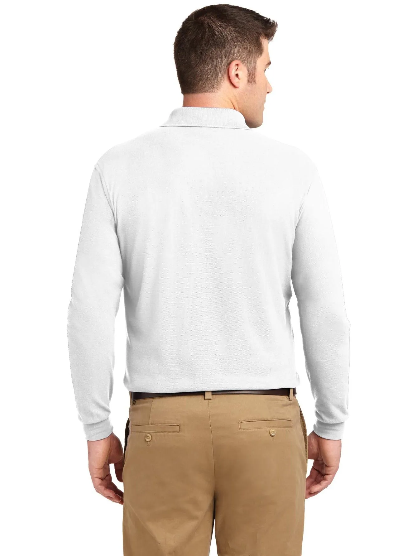 Port Authority Silk Touch Long Sleeve Polo