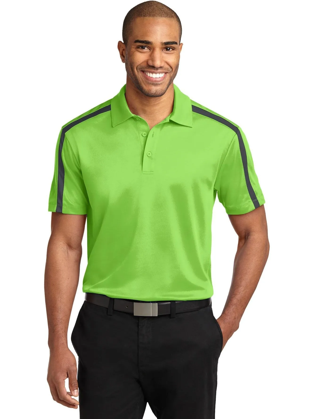 Port Authority Silk Touch Performance Colorblock Stripe