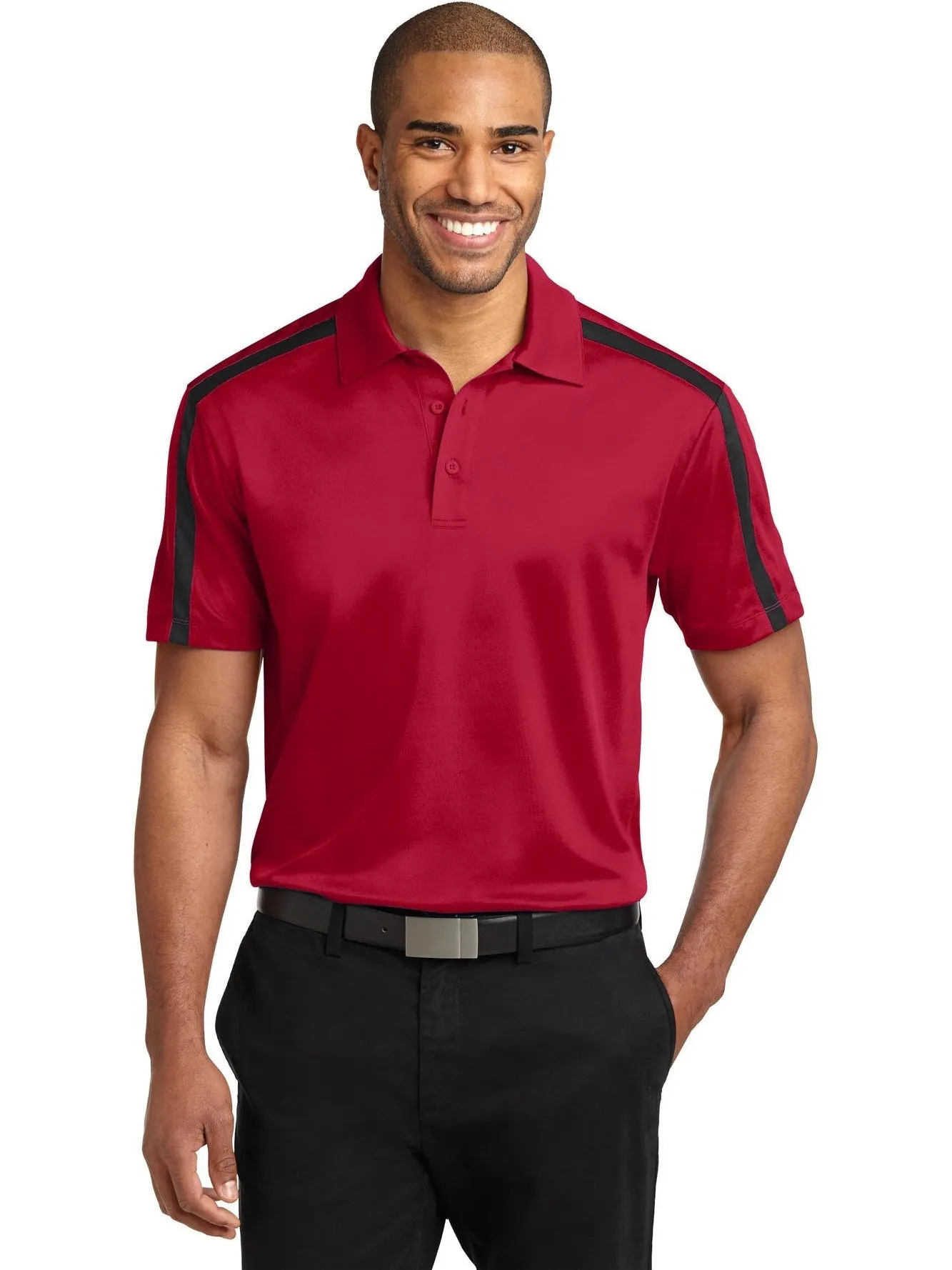 Port Authority Silk Touch Performance Colorblock Stripe