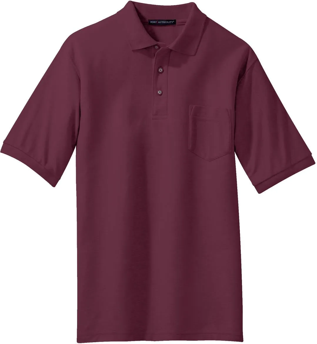 Port Authority Silk Touch Polo Shirt with Pocket