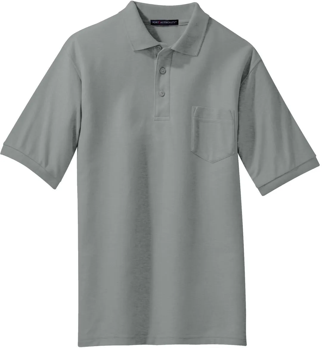 Port Authority Silk Touch Polo Shirt with Pocket