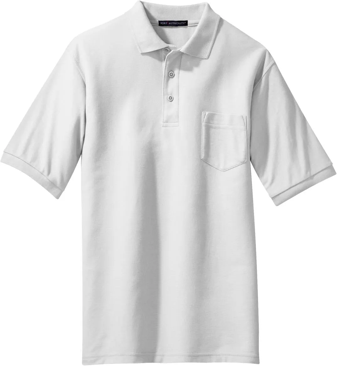 Port Authority Silk Touch Polo Shirt with Pocket