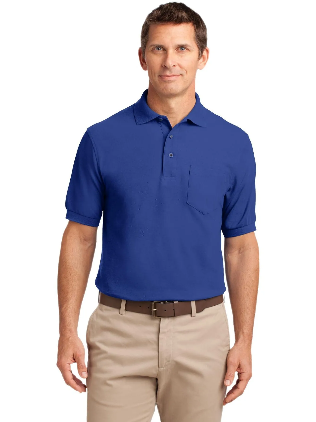 Port Authority Tall Silk Touch Polo with Pocket