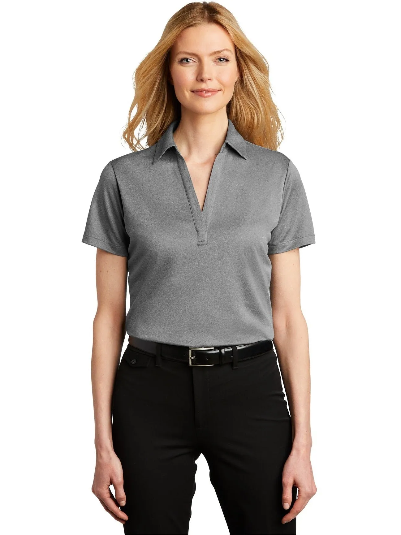 Port AuthorityLadies Heathered Silk TouchPerformance Polo