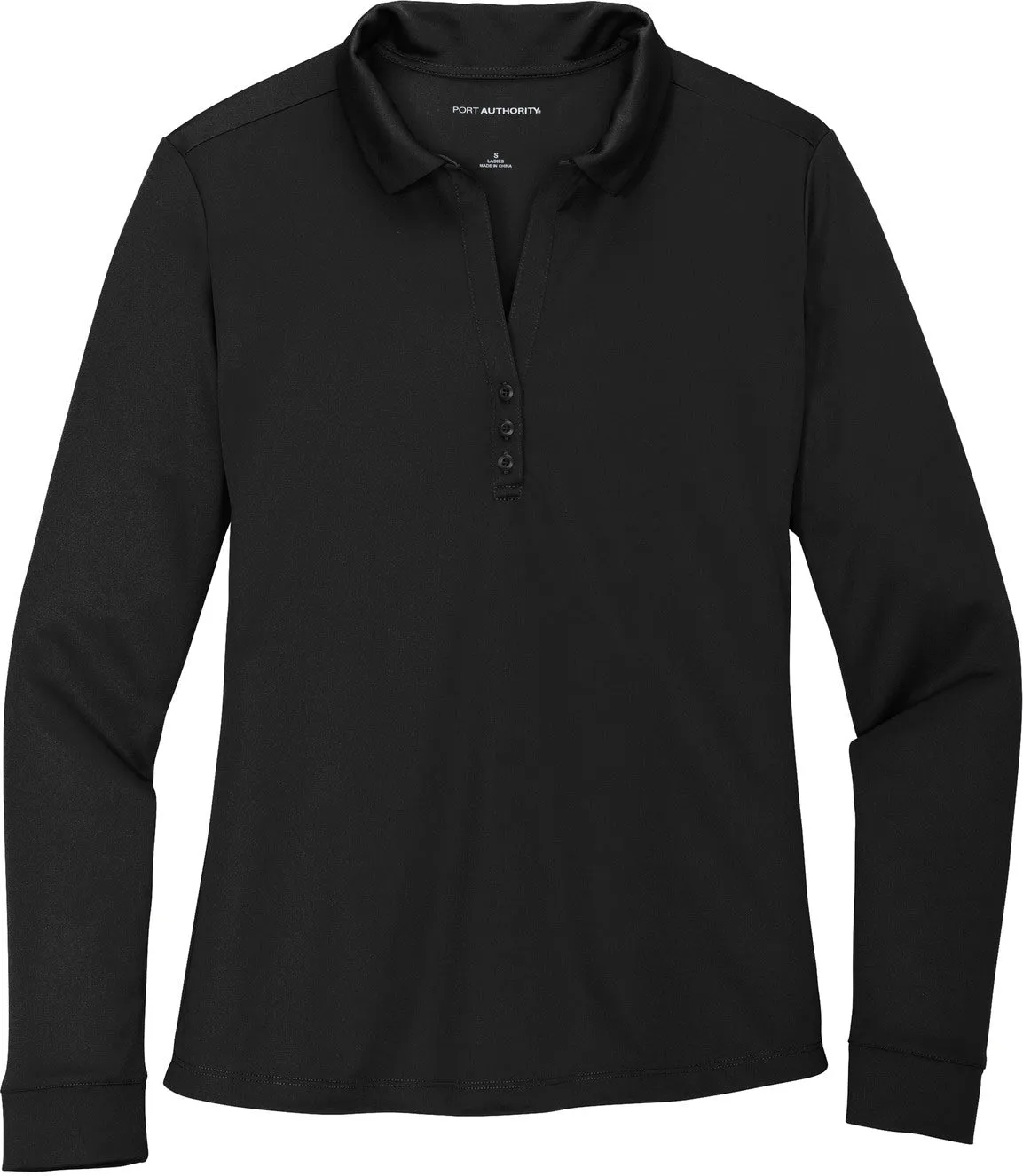 Port AuthorityLadies Silk Touch Performance Long Sleeve Polo