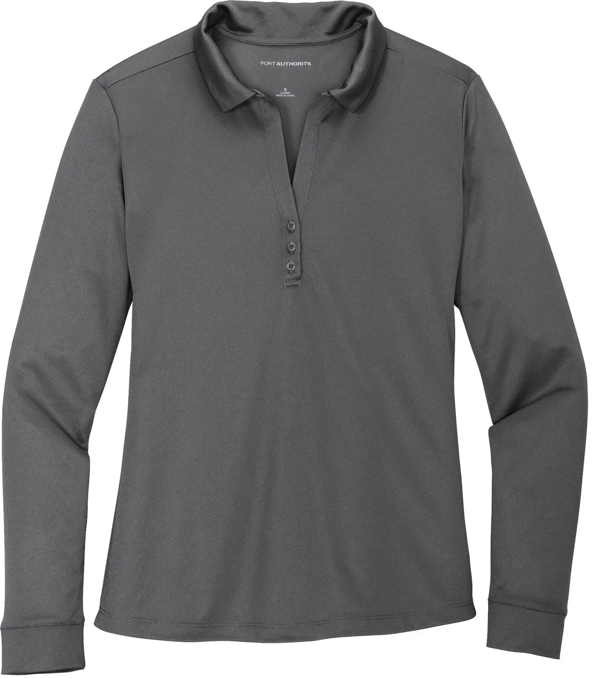 Port AuthorityLadies Silk Touch Performance Long Sleeve Polo