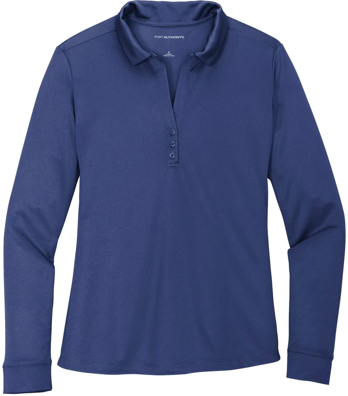 Port AuthorityLadies Silk Touch Performance Long Sleeve Polo
