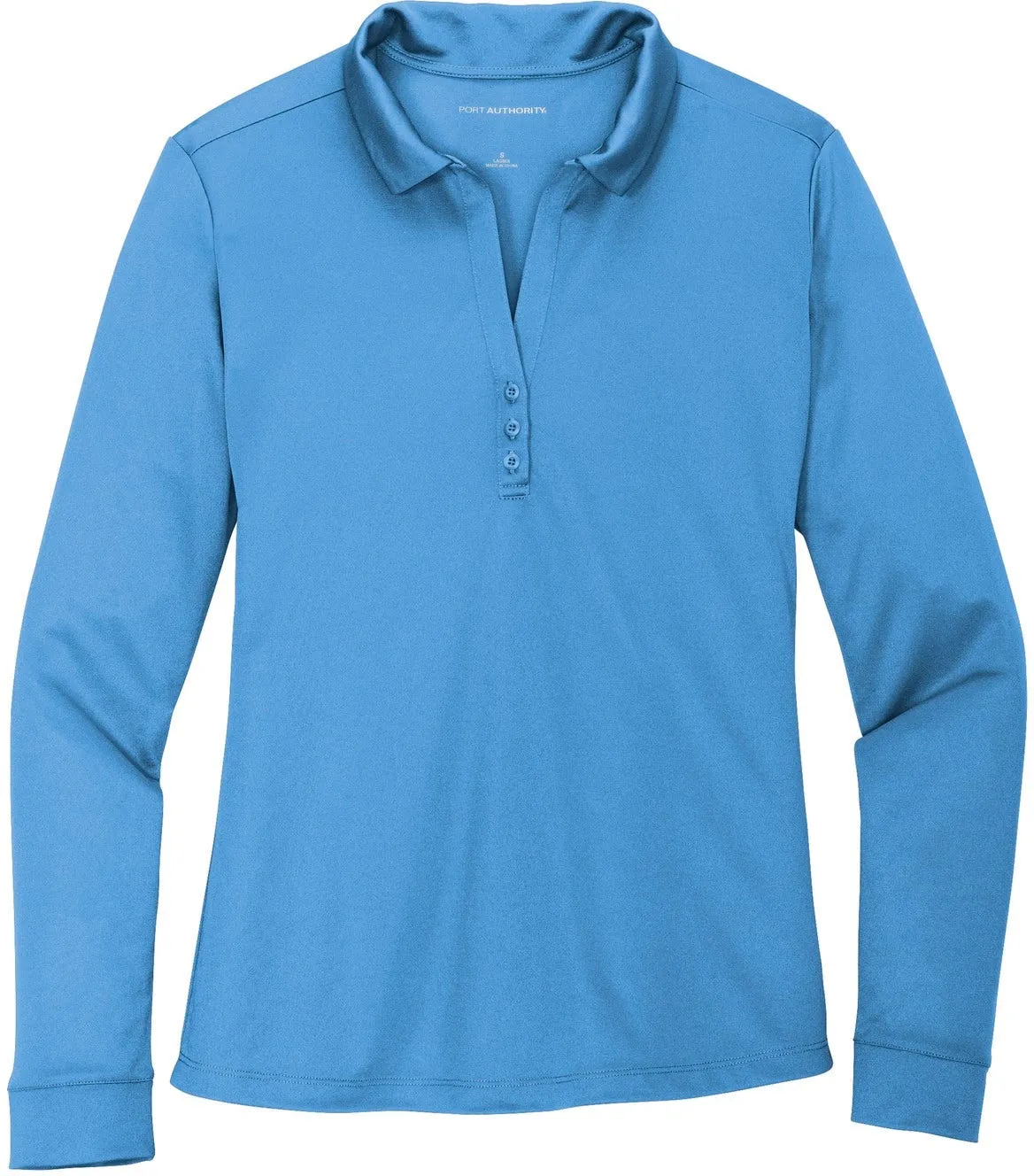 Port AuthorityLadies Silk Touch Performance Long Sleeve Polo