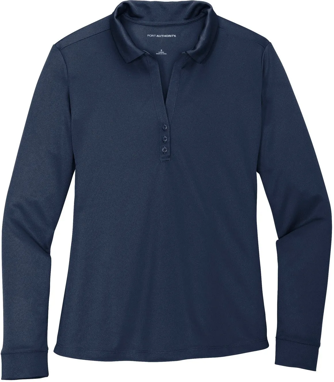 Port AuthorityLadies Silk Touch Performance Long Sleeve Polo