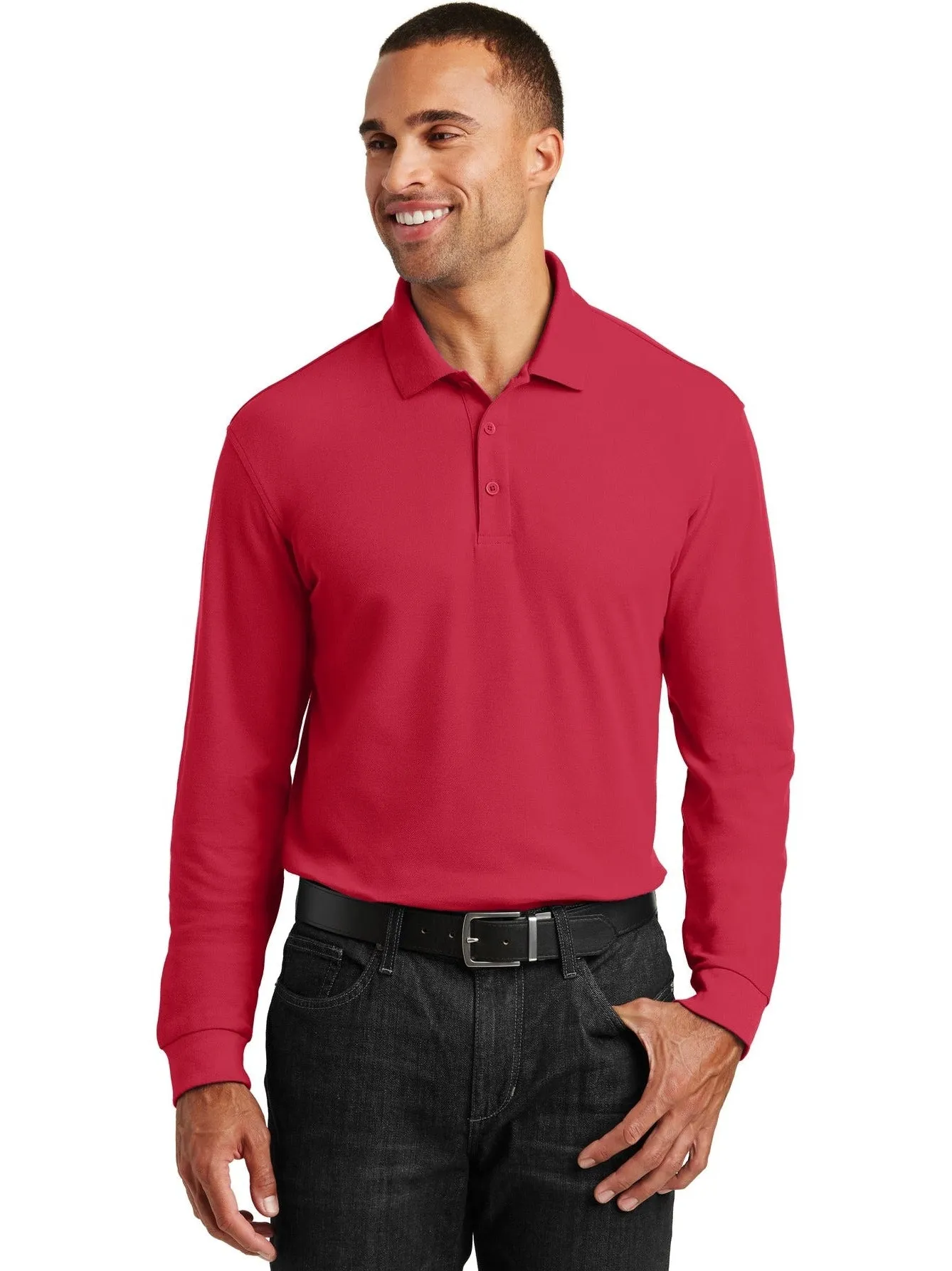 Port AuthorityLong Sleeve Core Classic Pique Polo