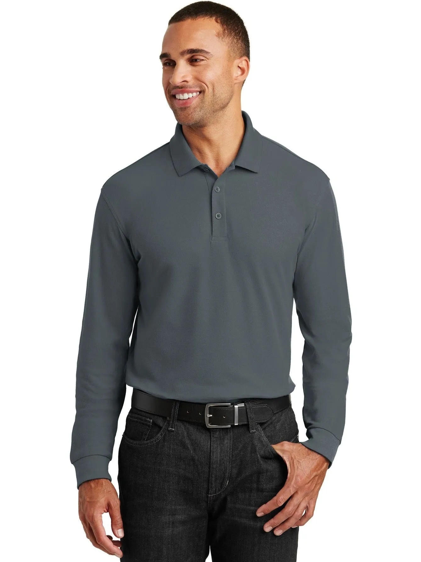 Port AuthorityLong Sleeve Core Classic Pique Polo
