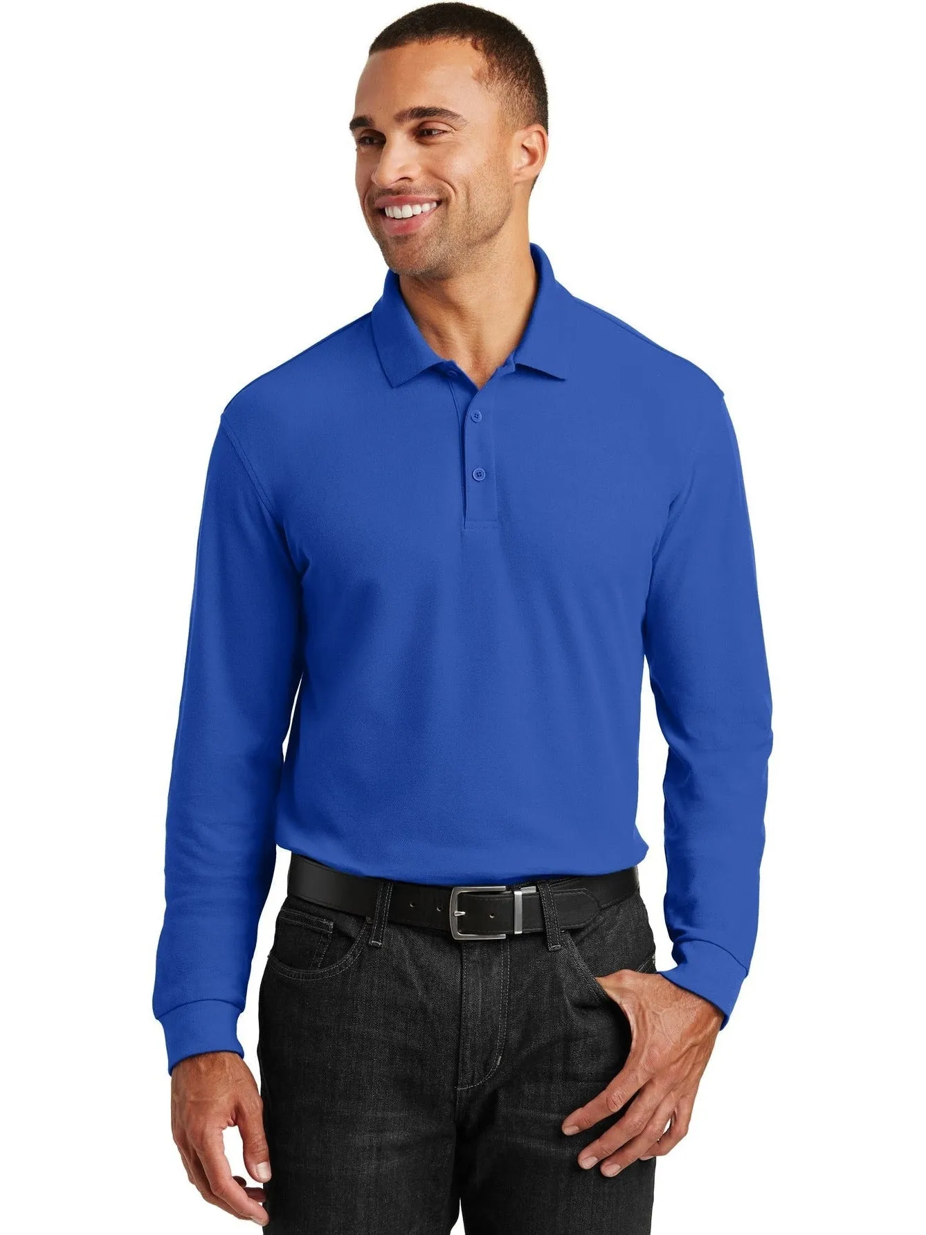 Port AuthorityLong Sleeve Core Classic Pique Polo