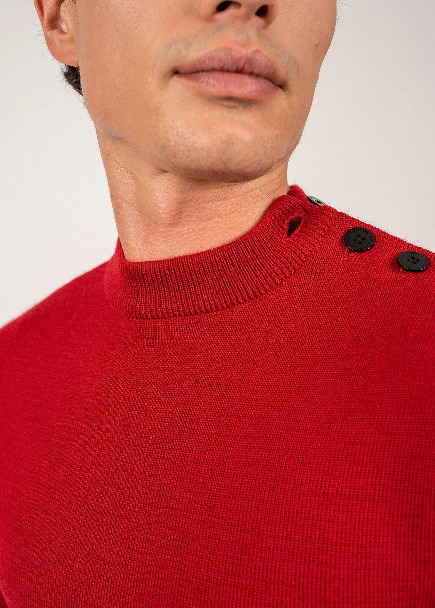 Pull marin uni Matelot - coupe ajuste (MEDOC)