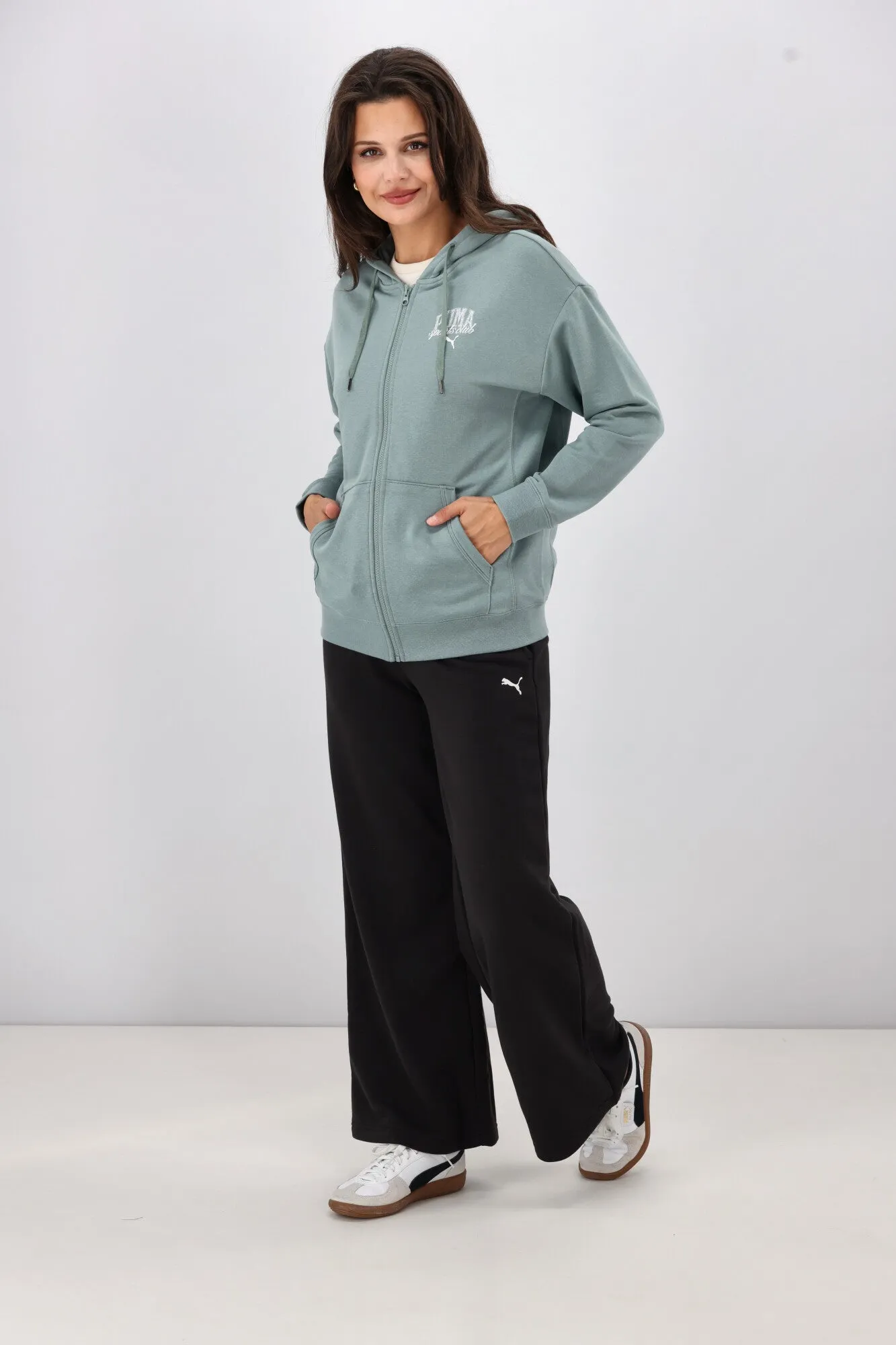 Puma CLASS Full- Zip Hoodie TR Green Moon