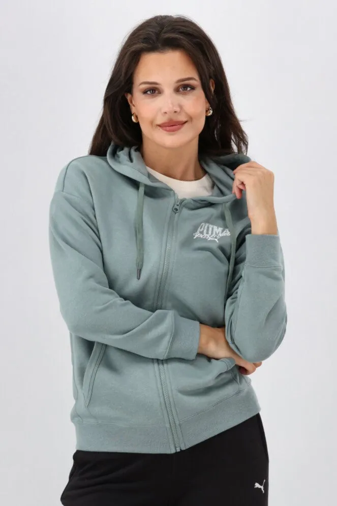 Puma CLASS Full- Zip Hoodie TR Green Moon