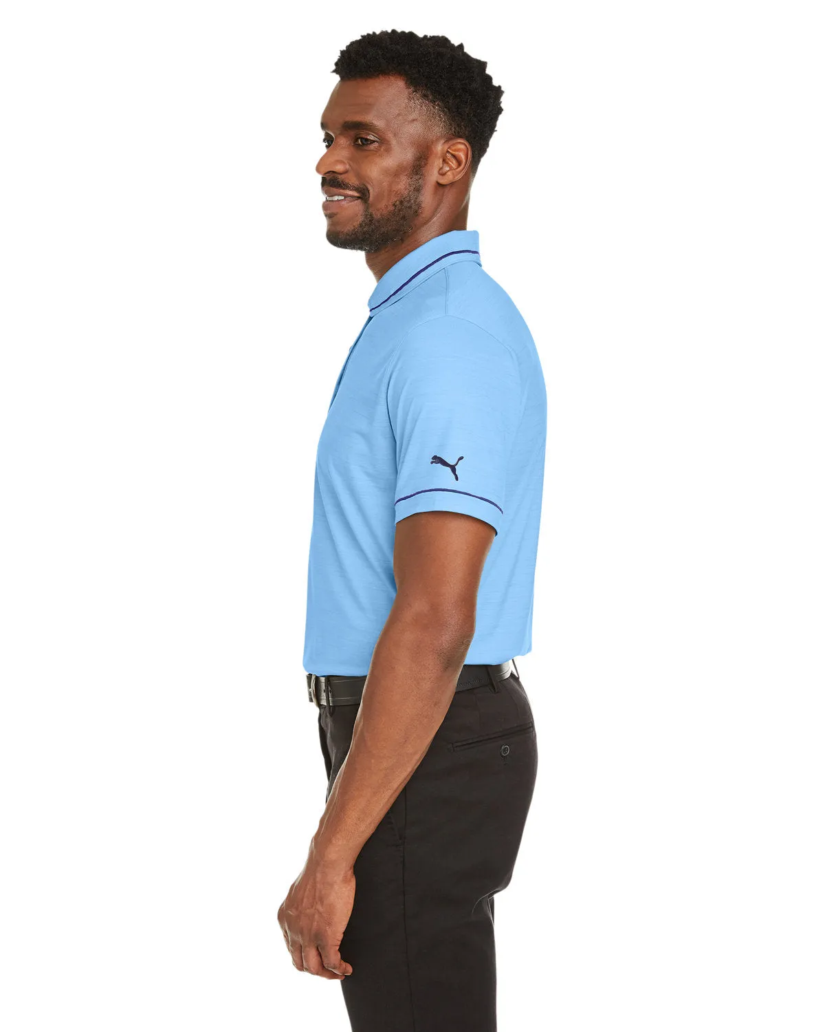 Puma Cloudspun Heather Monarch Polo