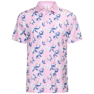 Puma X AP Spring Florals Polo Shirt - Pale Pink