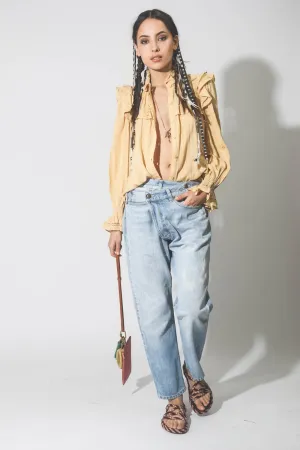 R13 Cross Over Jean - Stevie Blue Size 25