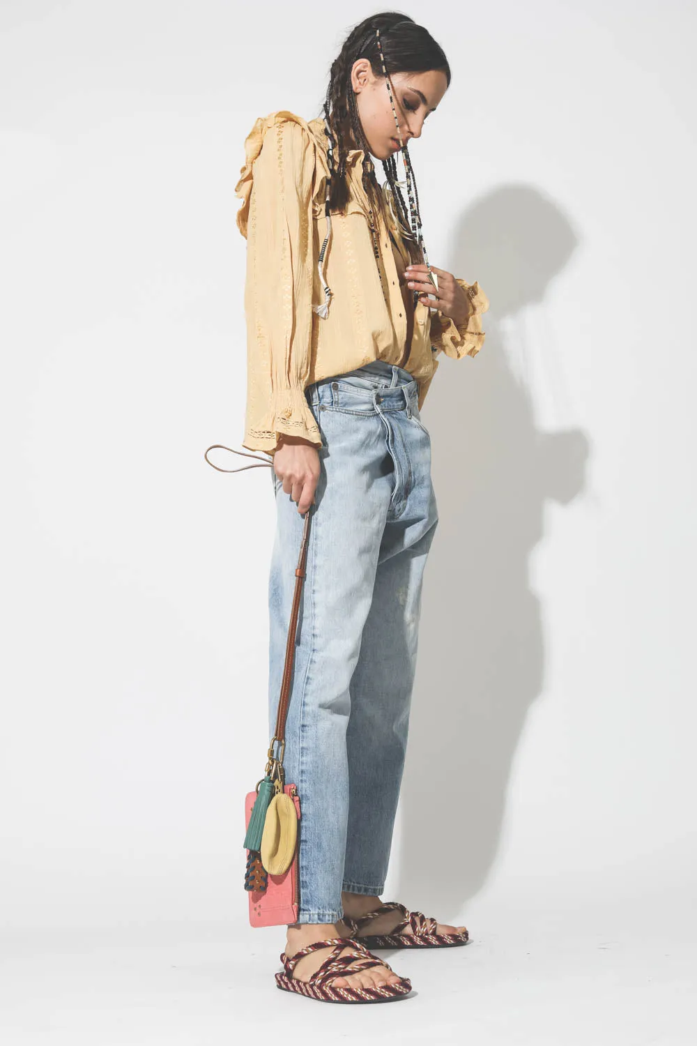 R13 Cross Over Jean - Stevie Blue Size 25