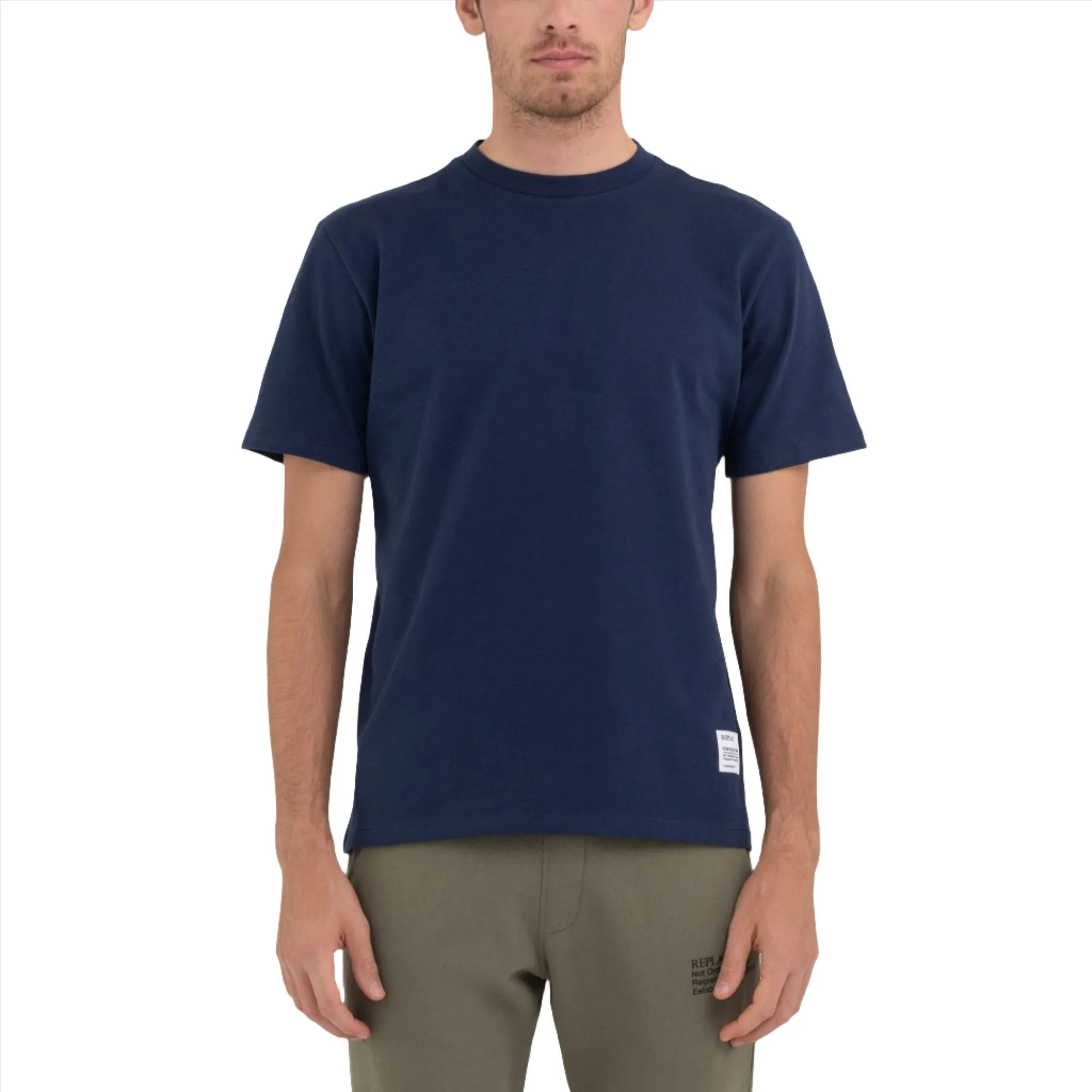 Replay Men's Crewneck t-shirt with micro print