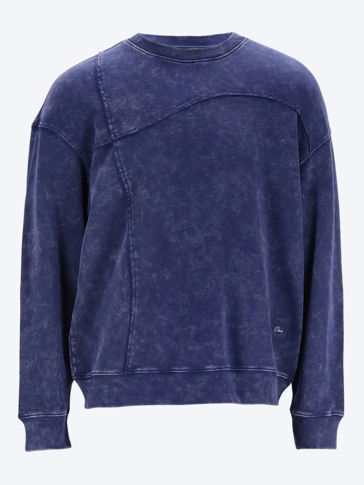 Reverse stitch crewneck