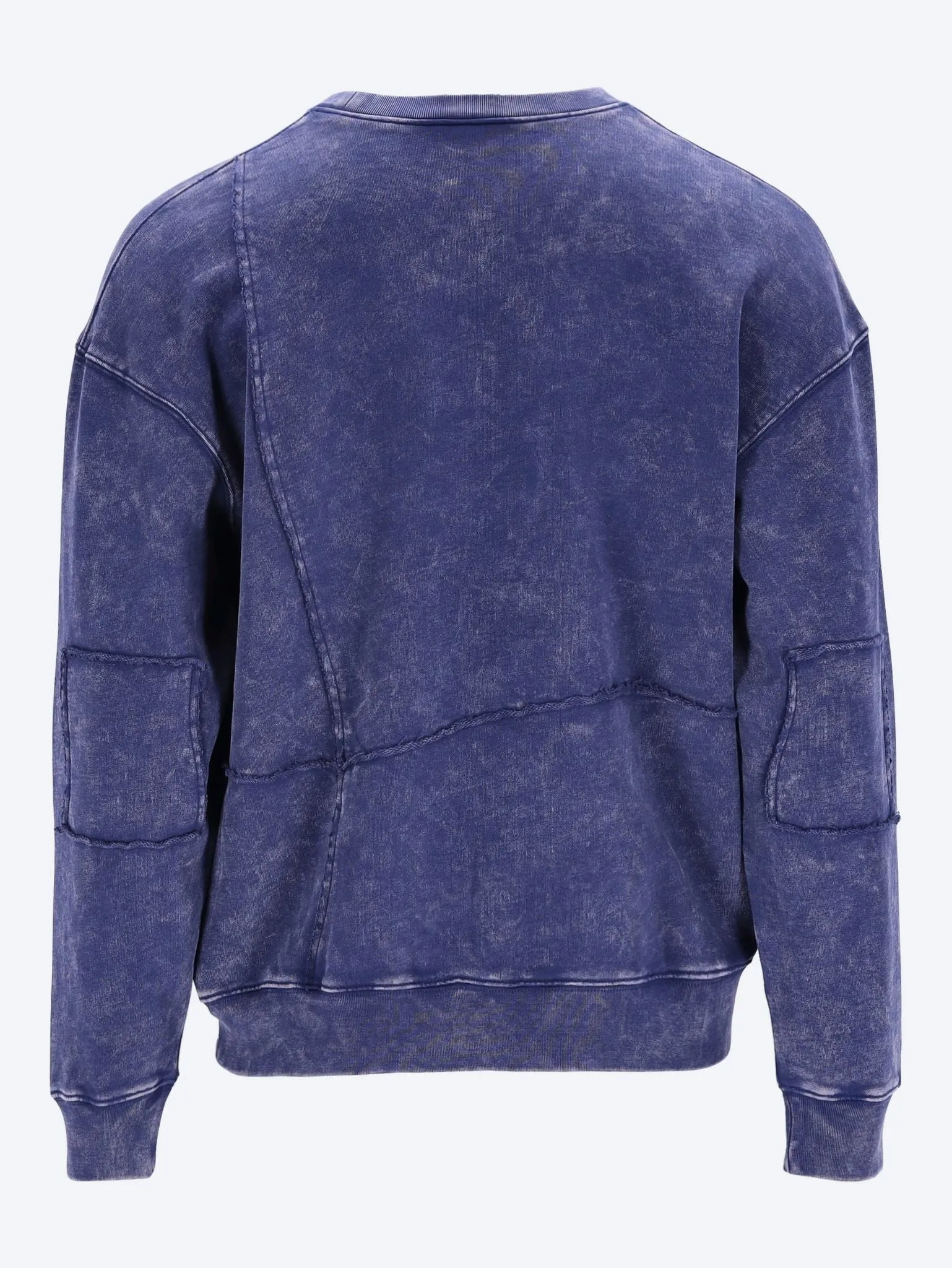 Reverse stitch crewneck