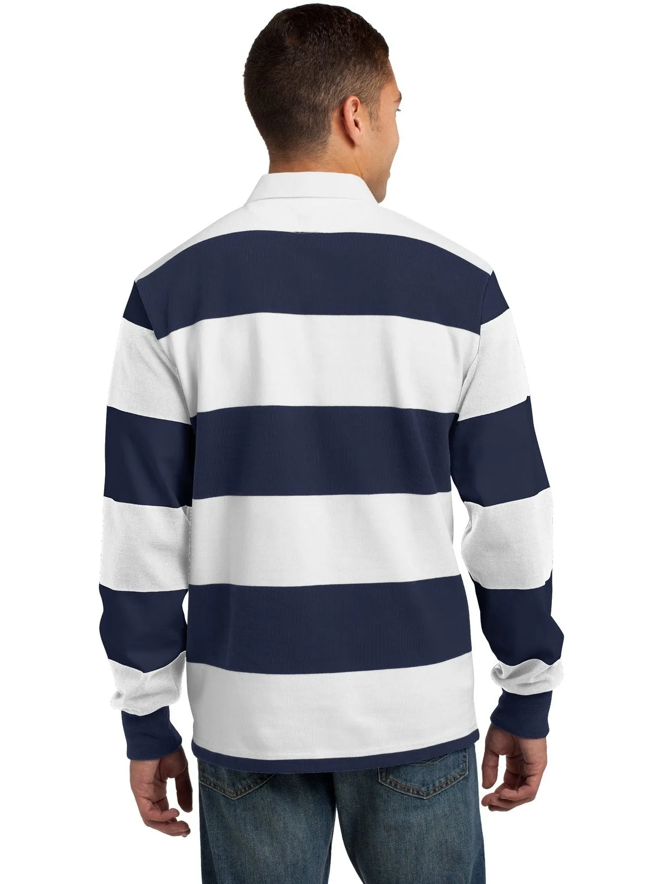 Sport-Tek Classic Long Sleeve Rugby Polo