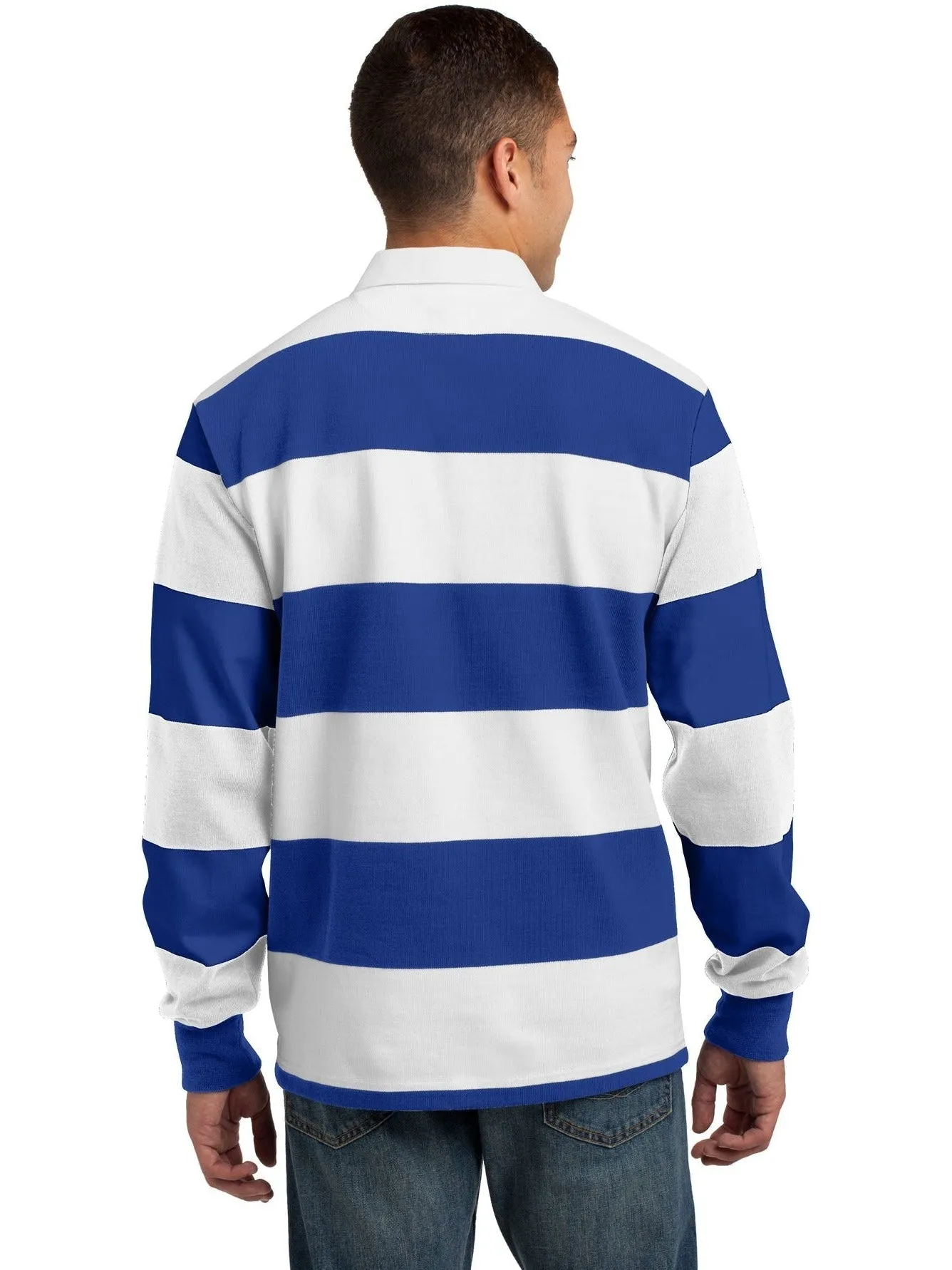 Sport-Tek Classic Long Sleeve Rugby Polo
