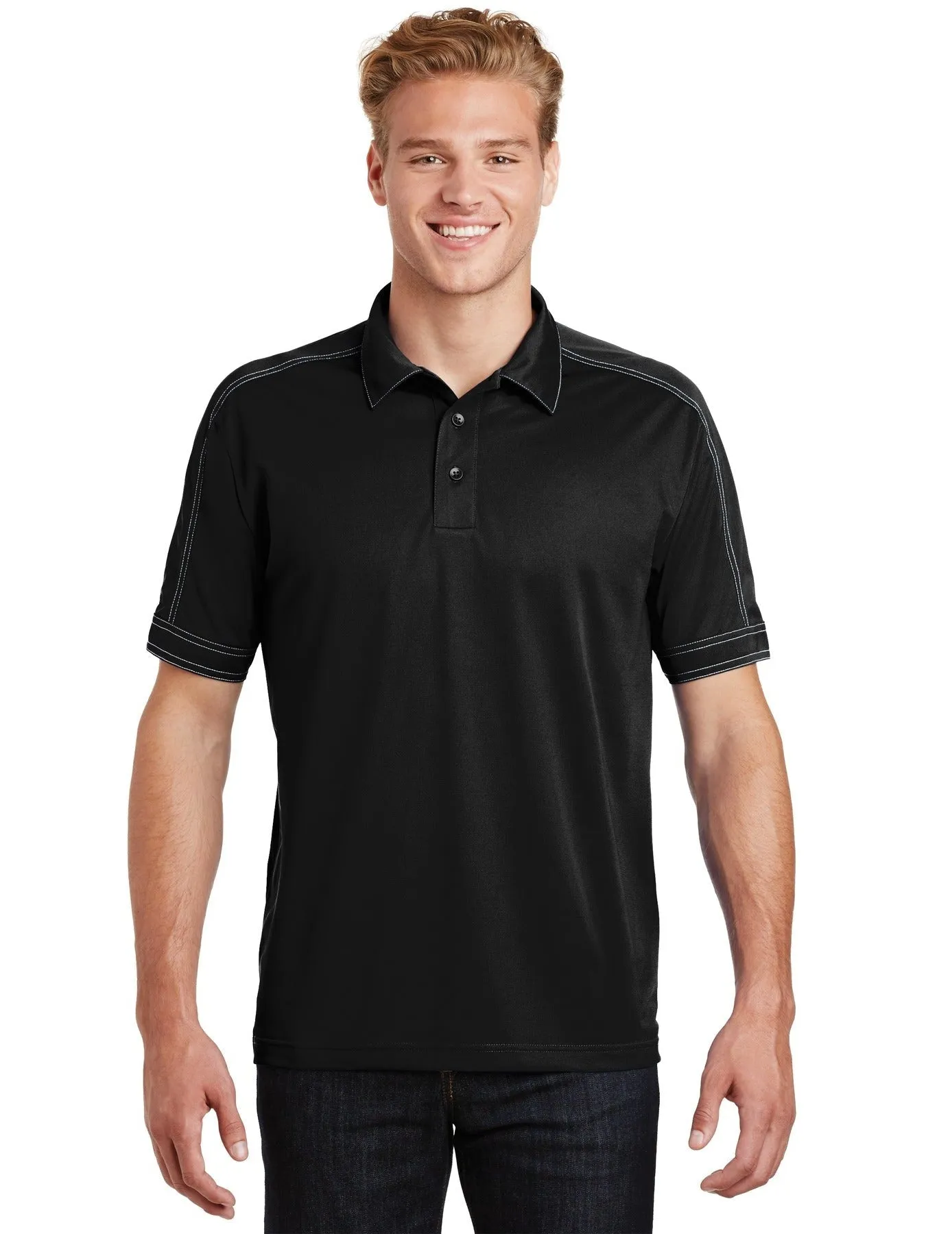 Sport-Tek Contrast Stitch Sport-Wick Polo