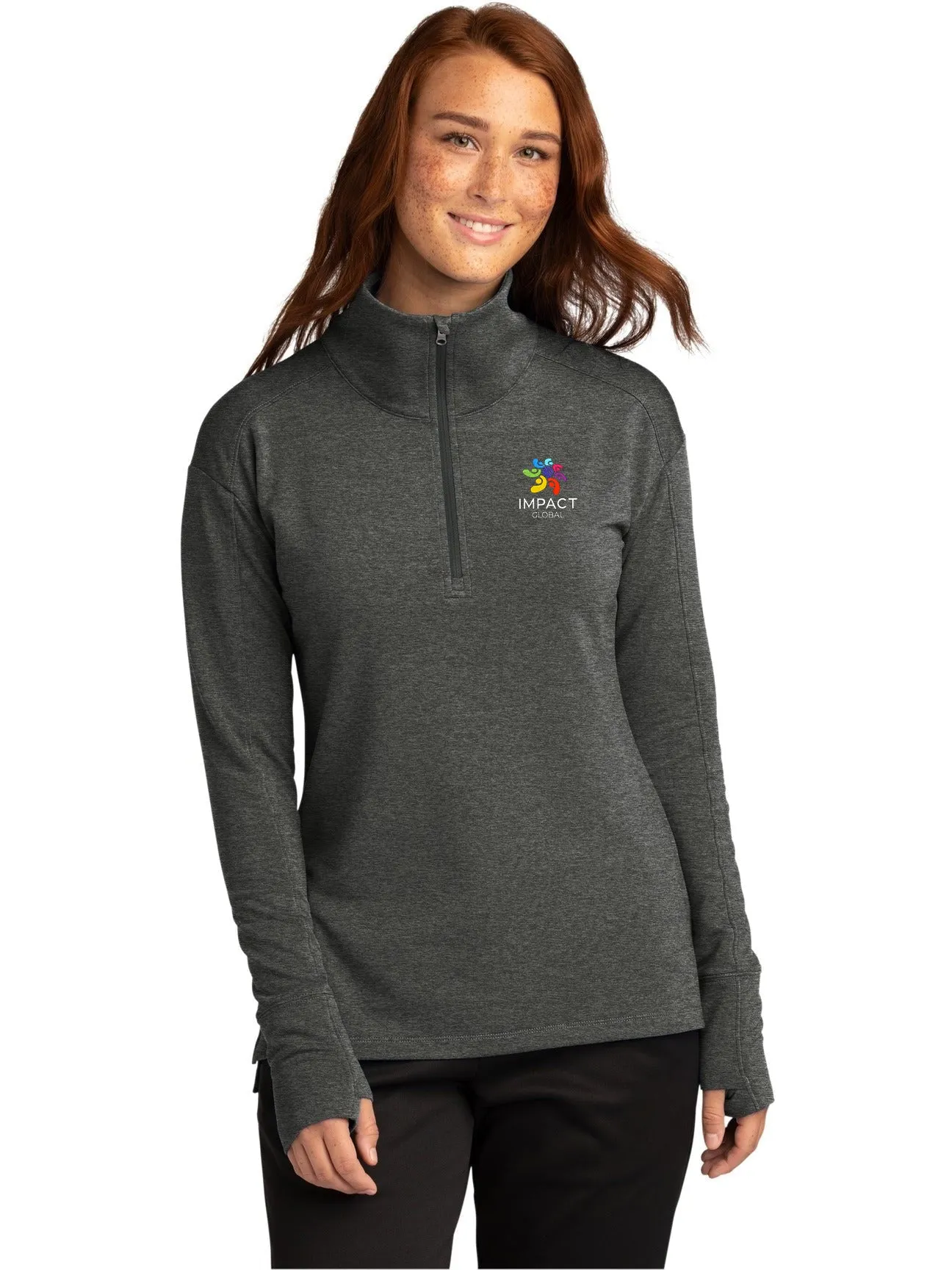 Sport-Tek Ladies Sport-Wick Flex Fleece 1/4-Zip