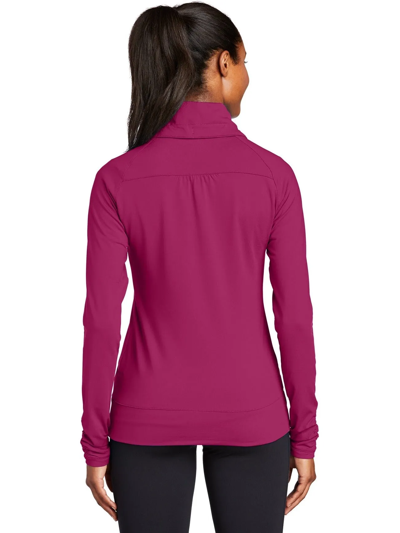 Sport-Tek Ladies Sport-Wick Stretch Full-Zip