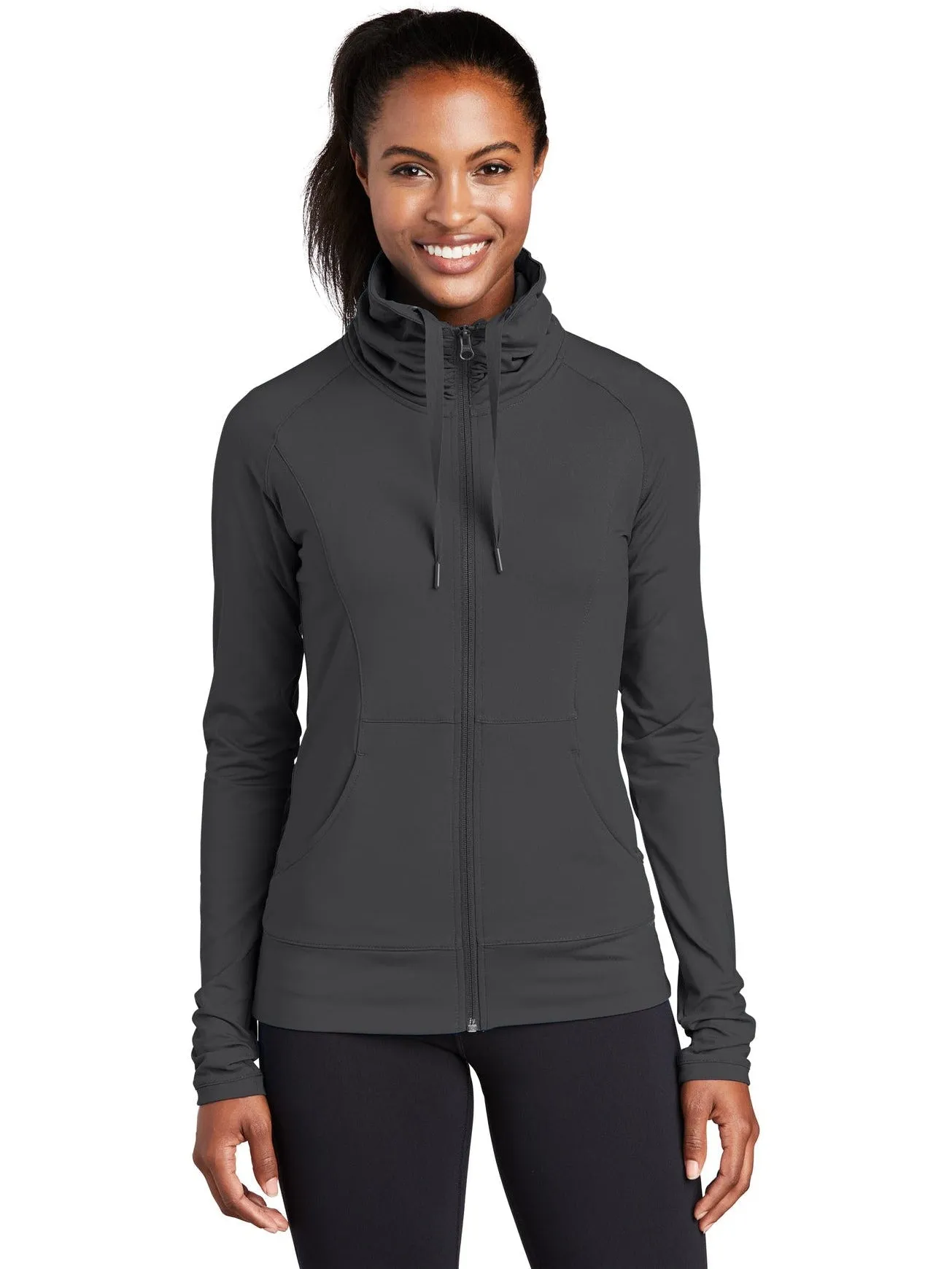 Sport-Tek Ladies Sport-Wick Stretch Full-Zip