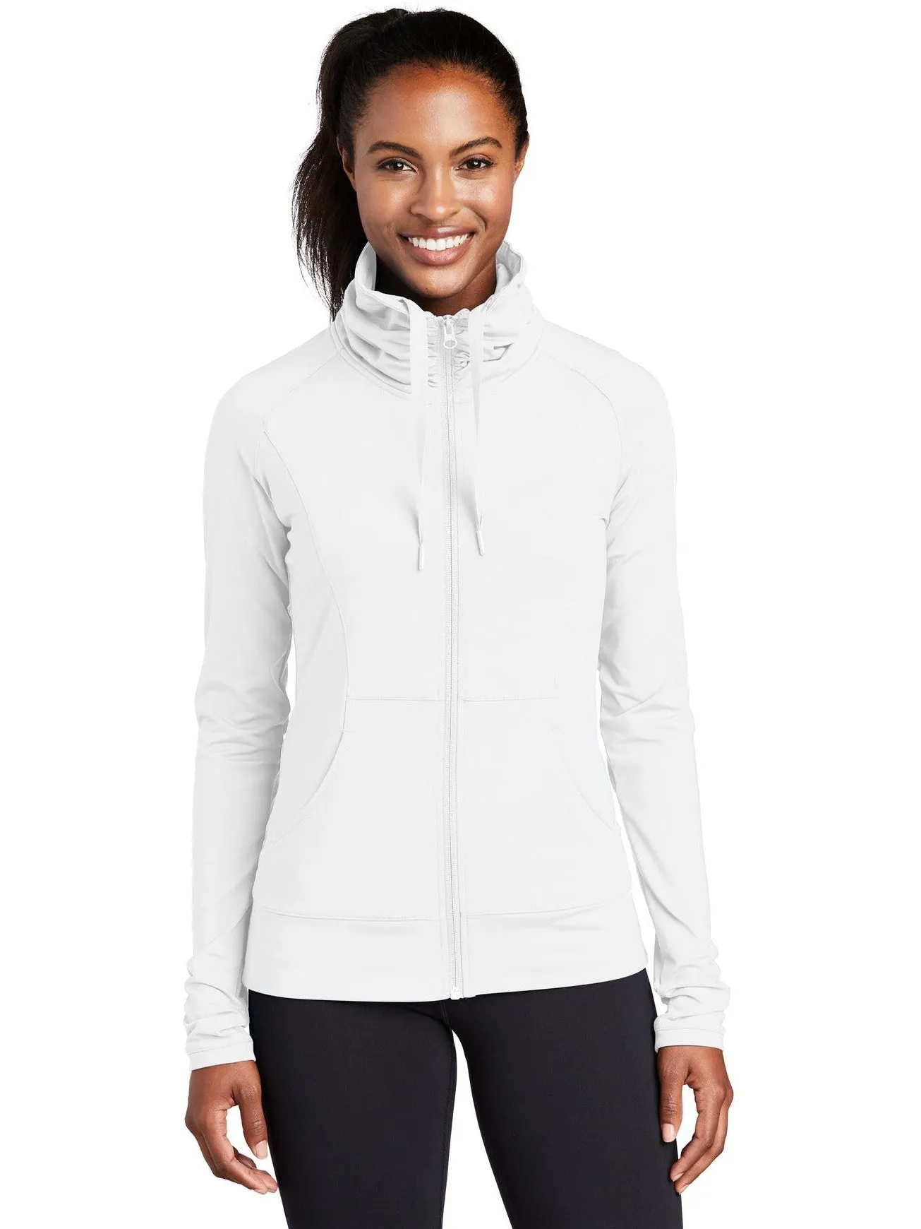 Sport-Tek Ladies Sport-Wick Stretch Full-Zip