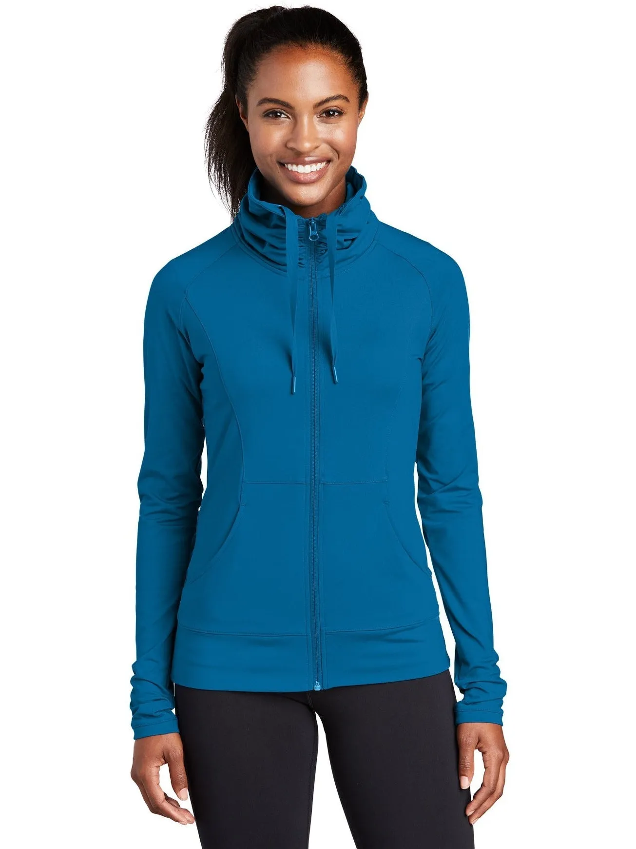 Sport-Tek Ladies Sport-Wick Stretch Full-Zip
