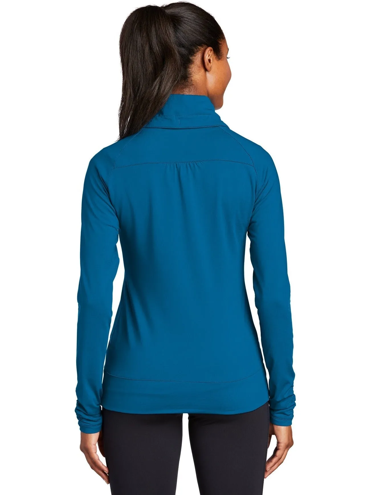Sport-Tek Ladies Sport-Wick Stretch Full-Zip
