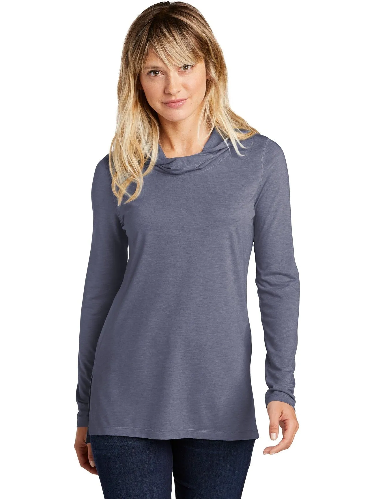 Sport-Tek Ladies Tri-Blend Wicking Long Sleeve Hoodie