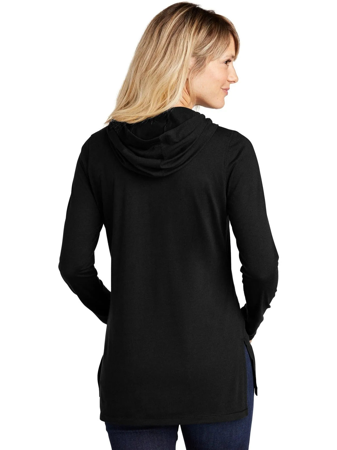 Sport-Tek Ladies Tri-Blend Wicking Long Sleeve Hoodie