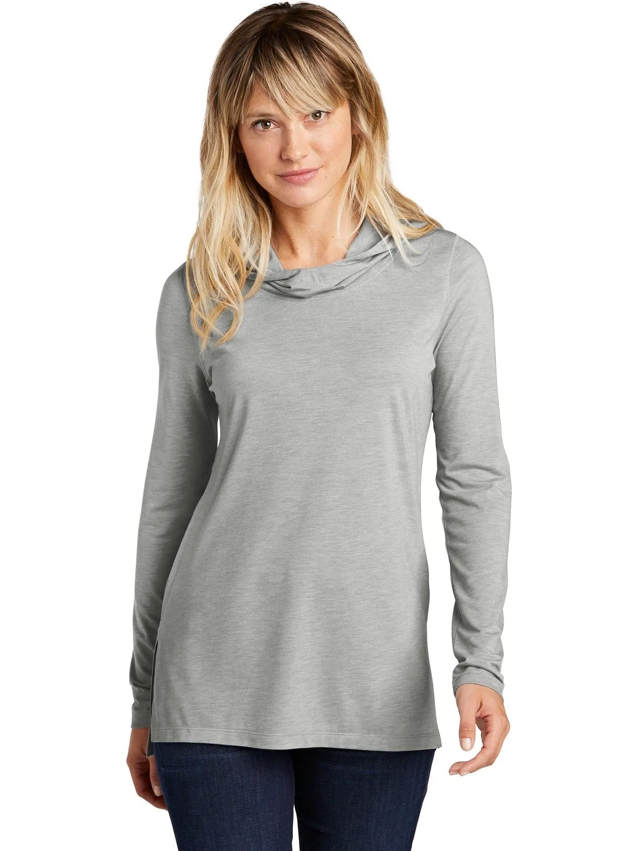 Sport-Tek Ladies Tri-Blend Wicking Long Sleeve Hoodie