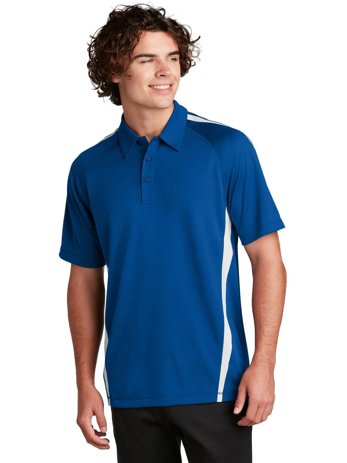 Sport-Tek Micro-Mesh Colorblock Polo