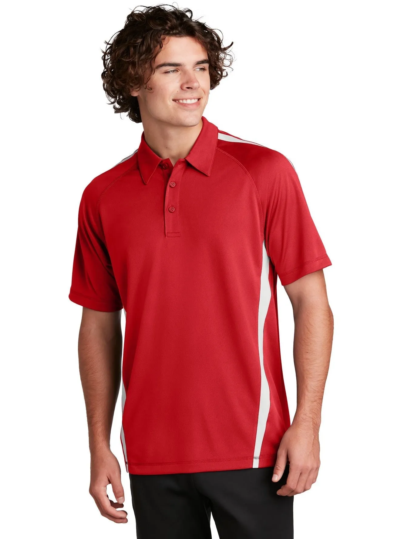 Sport-Tek Micro-Mesh Colorblock Polo