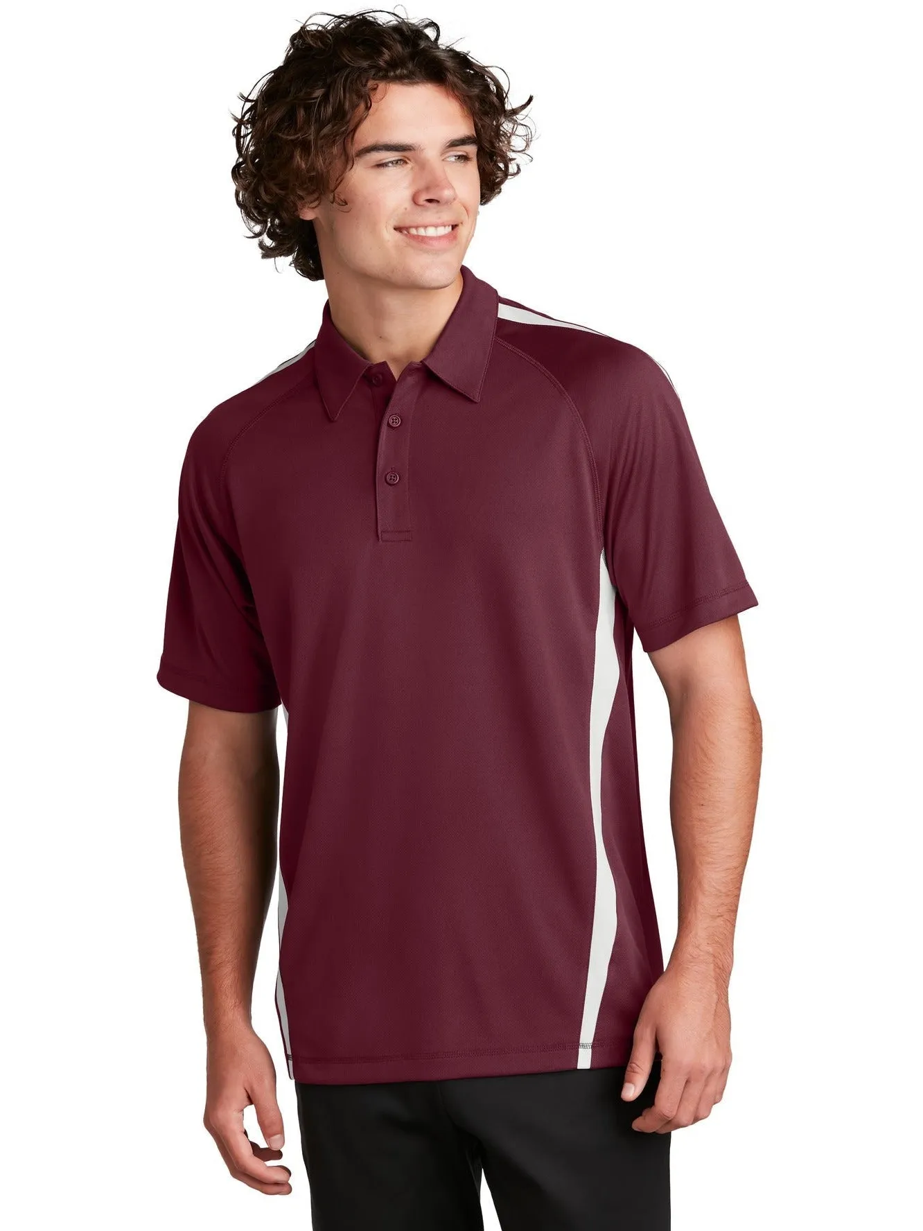 Sport-Tek Micro-Mesh Colorblock Polo