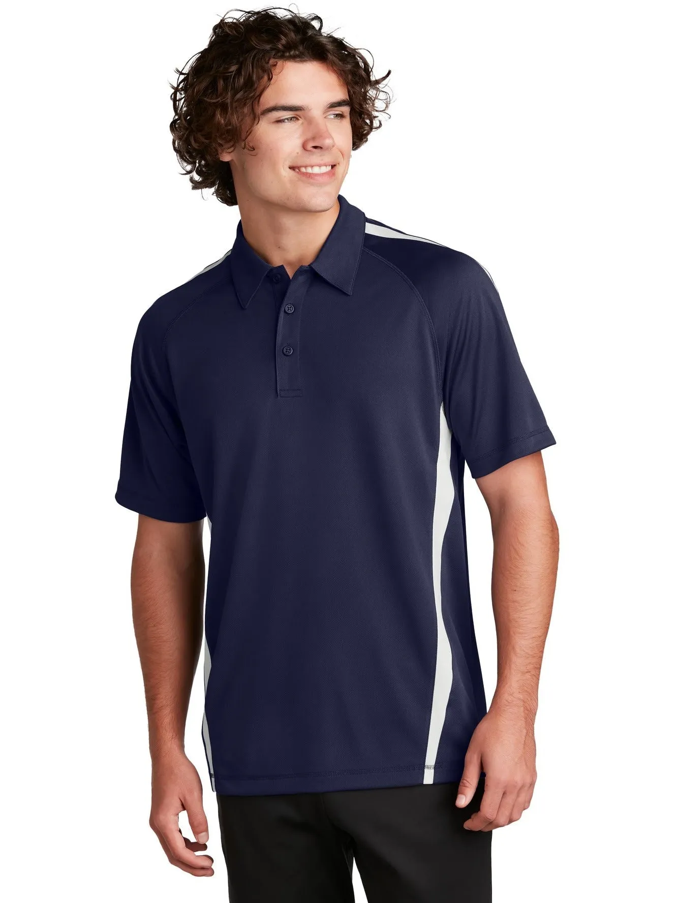 Sport-Tek Micro-Mesh Colorblock Polo