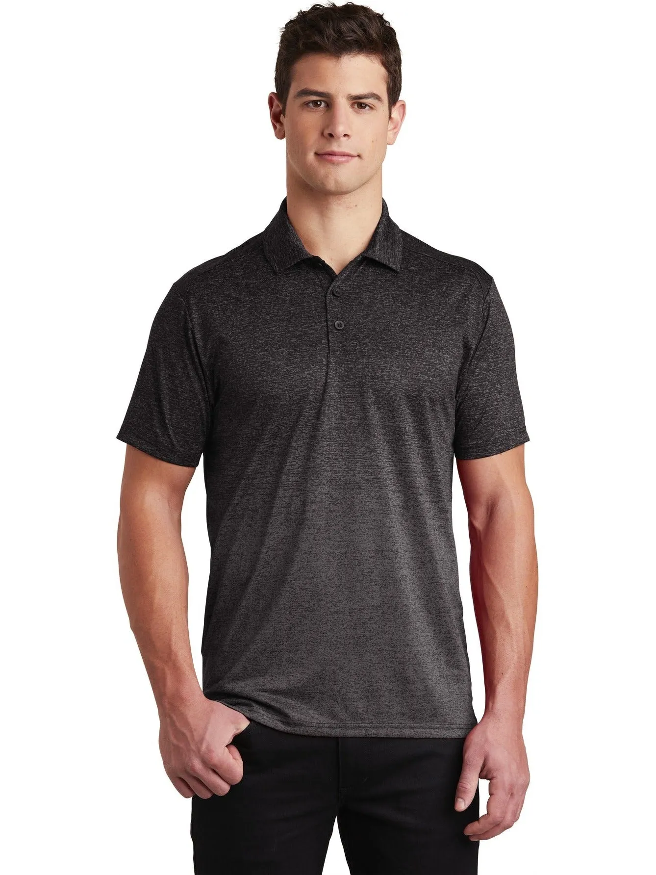 Sport-Tek Ombre Heather Polo