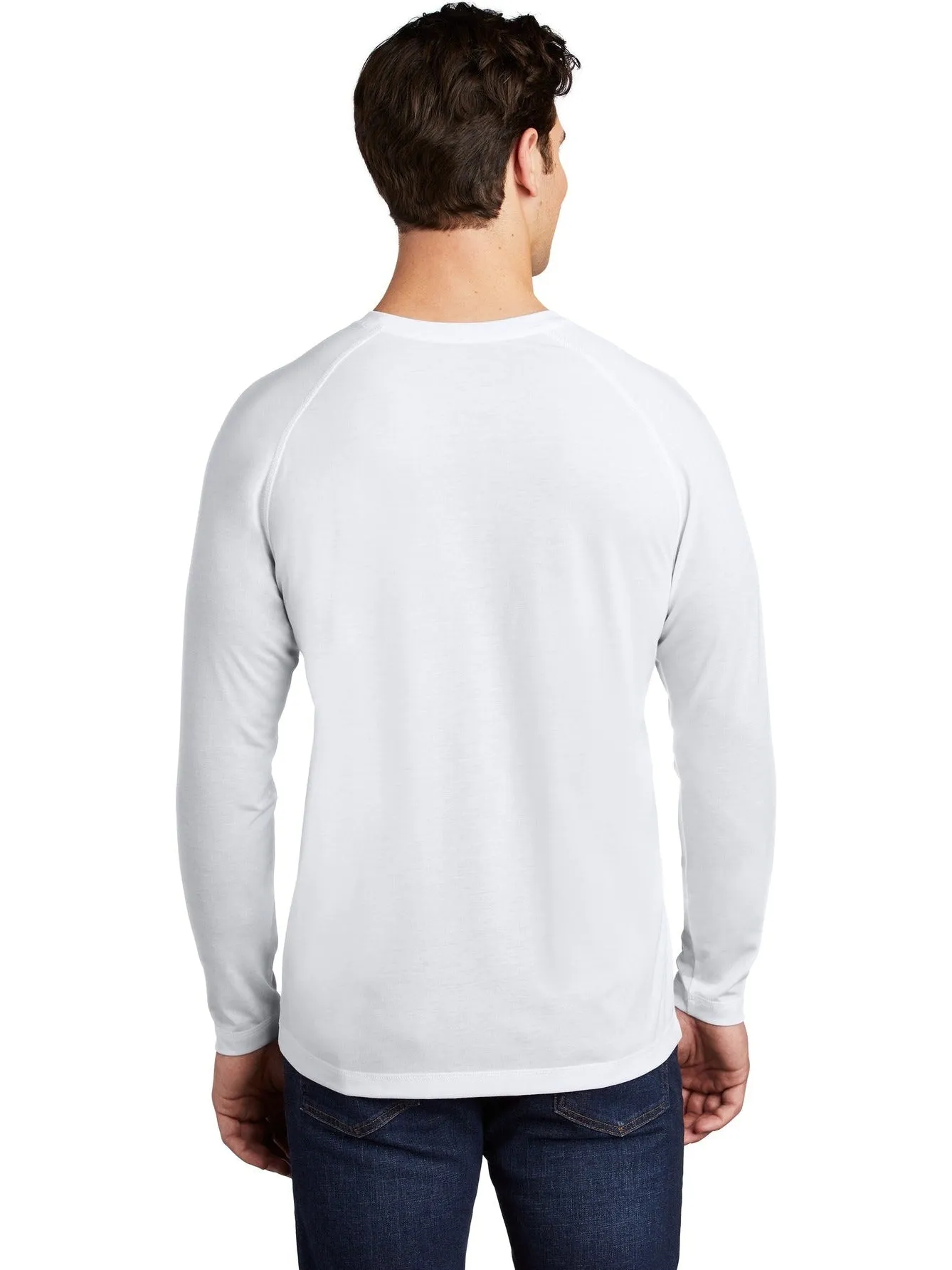 Sport-Tek Posicharge Long Sleeve Tri-Blend Wicking Raglan Tee