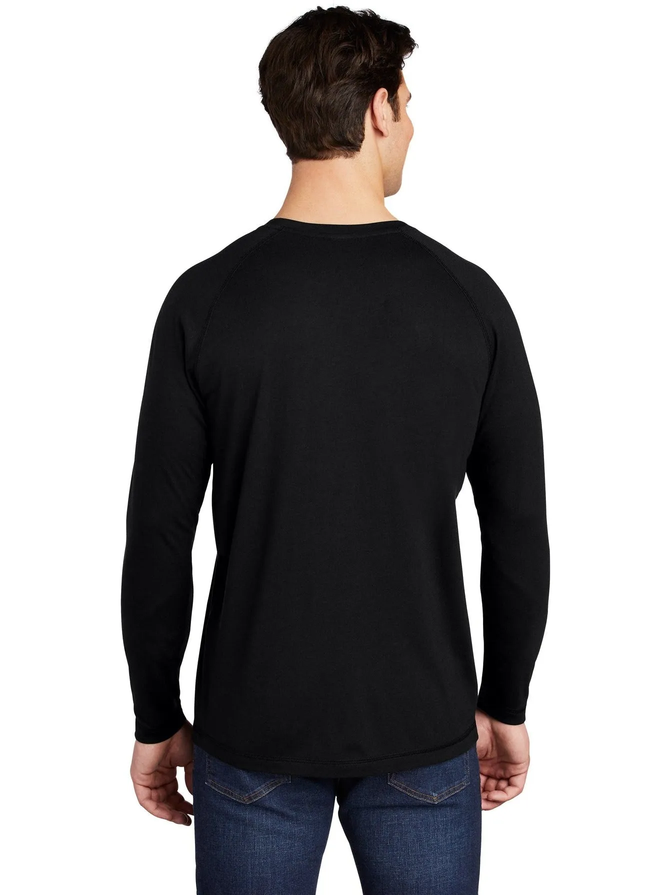 Sport-Tek Posicharge Long Sleeve Tri-Blend Wicking Raglan Tee