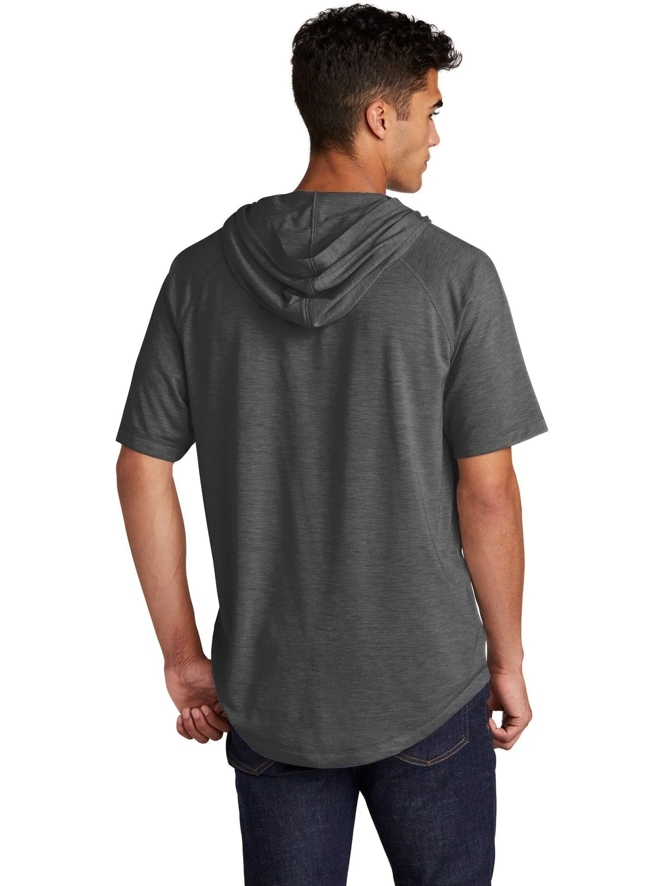 Sport-Tek PosiCharge Tri-Blend Wicking Short Sleeve Hoodie