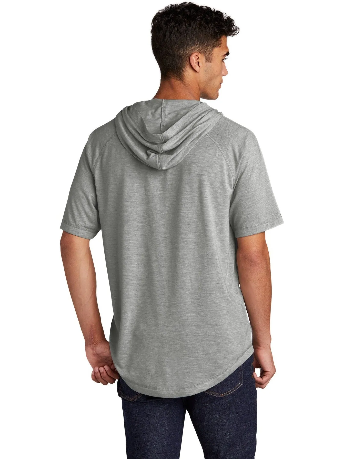 Sport-Tek PosiCharge Tri-Blend Wicking Short Sleeve Hoodie