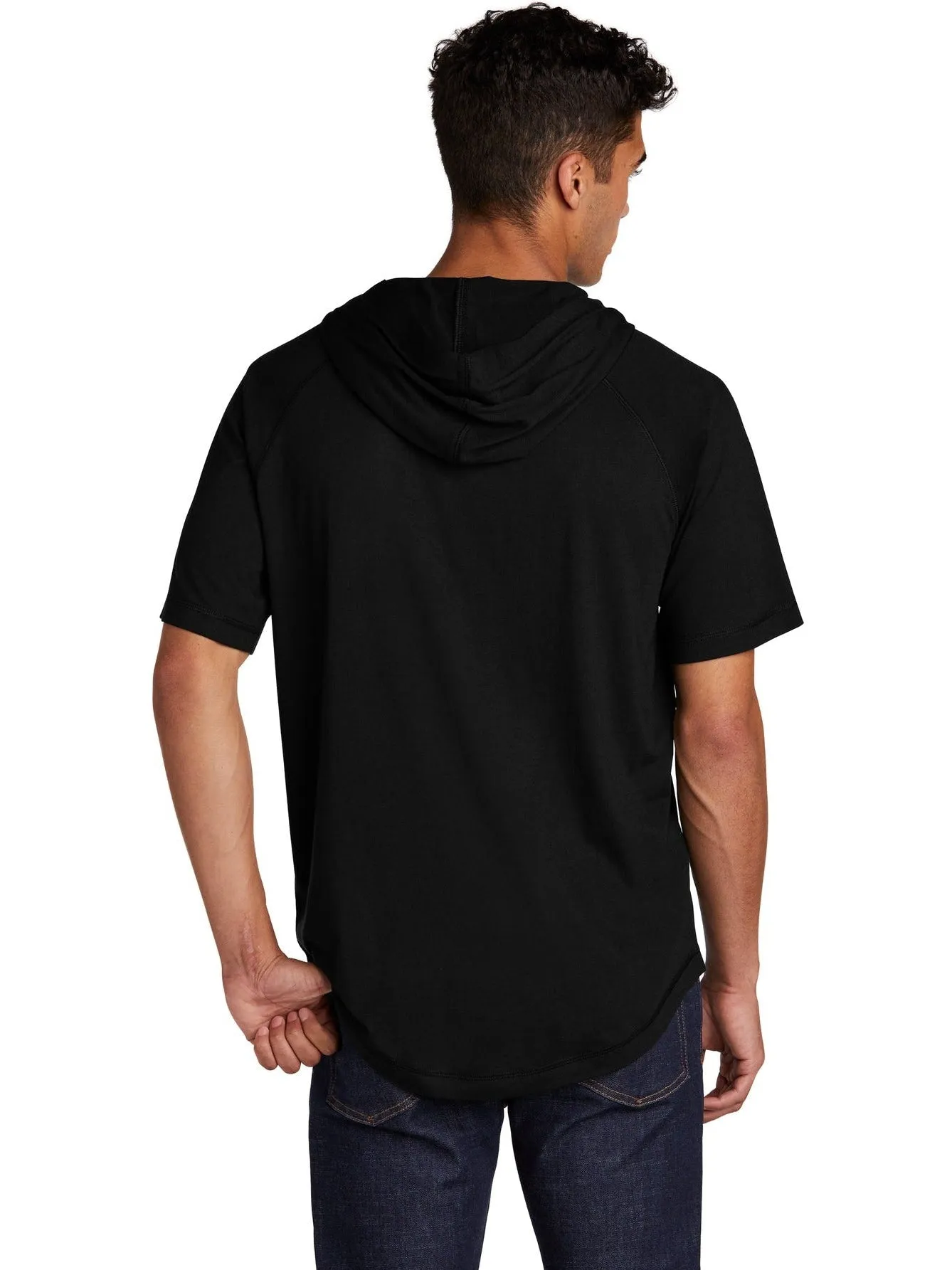 Sport-Tek PosiCharge Tri-Blend Wicking Short Sleeve Hoodie