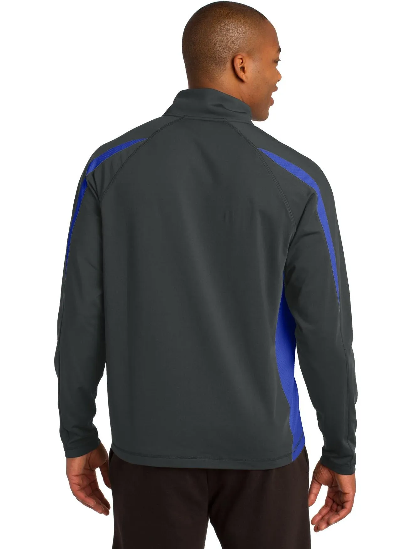 Sport-Tek Sport-Wick Stretch 1/2 Zip Colorblock